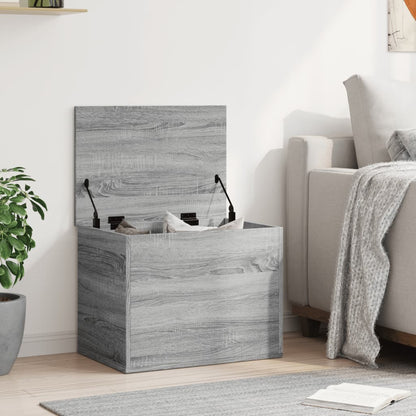 Úložný Box Šedý Sonoma 60 X 42 X 46 Cm Kompozitní Dřevo
