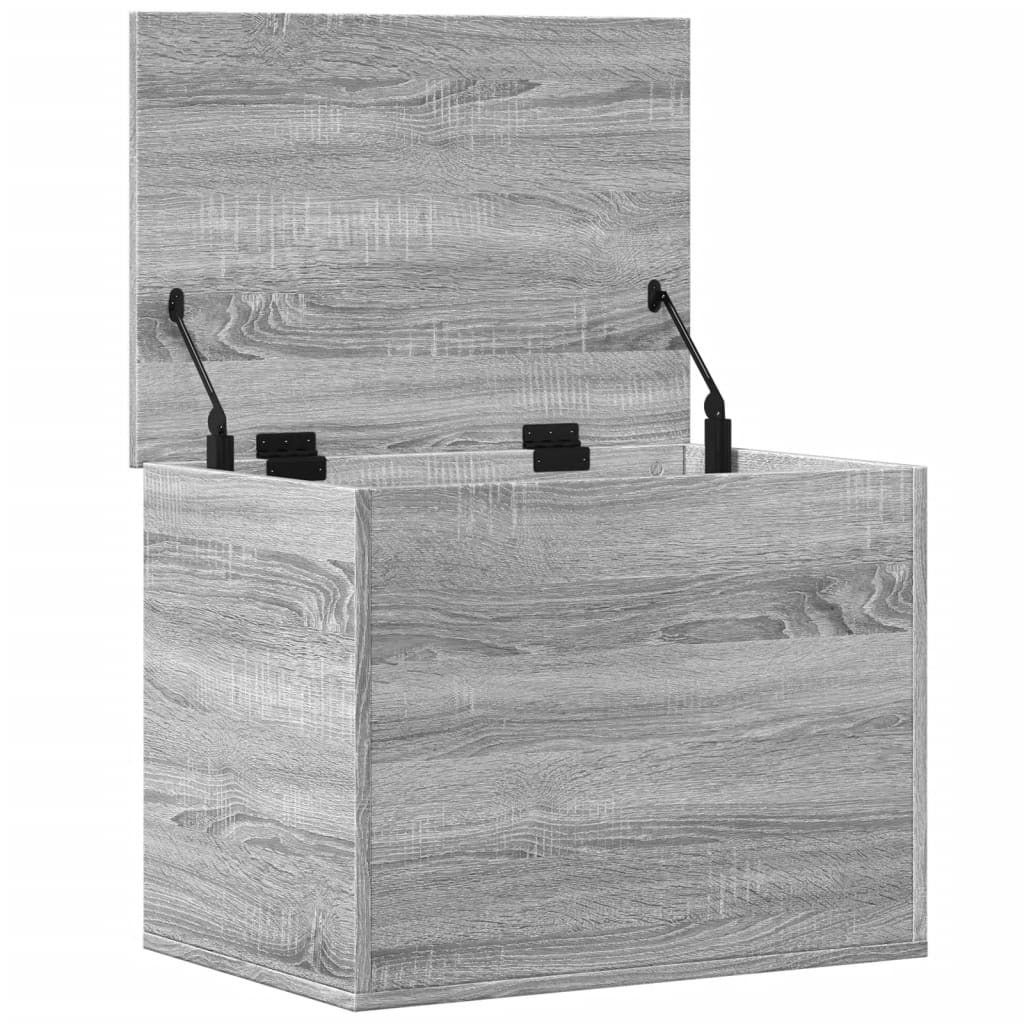 Úložný Box Šedý Sonoma 60 X 42 X 46 Cm Kompozitní Dřevo
