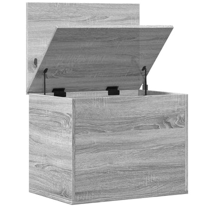 Úložný Box Šedý Sonoma 60 X 42 X 46 Cm Kompozitní Dřevo