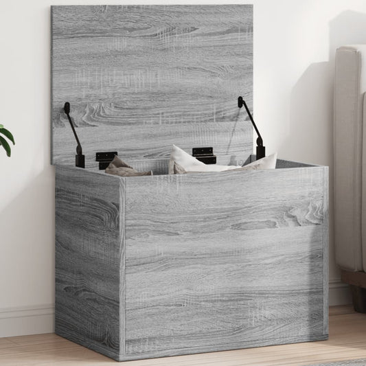 Úložný Box Šedý Sonoma 60 X 42 X 46 Cm Kompozitní Dřevo