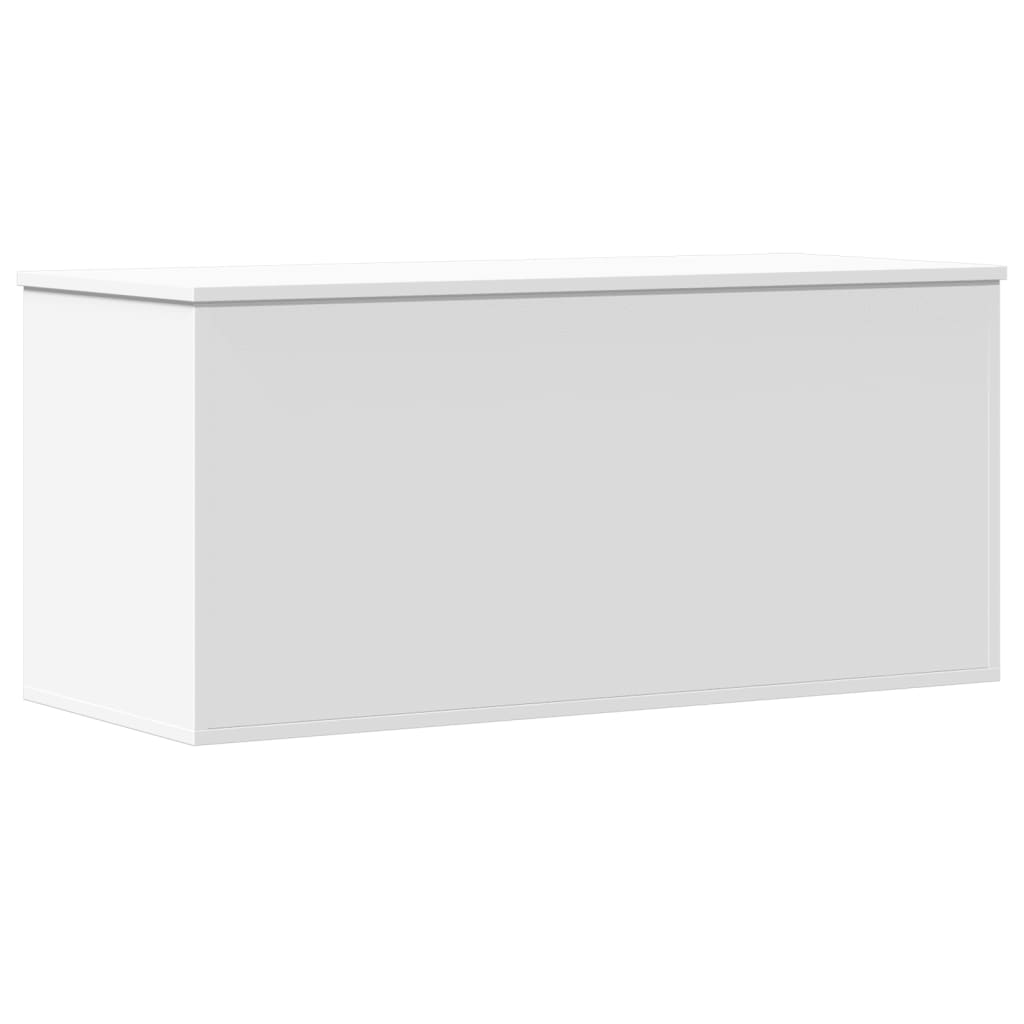 Úložný Box Bílý 100 X 42 X 46 Cm Kompozitní Dřevo