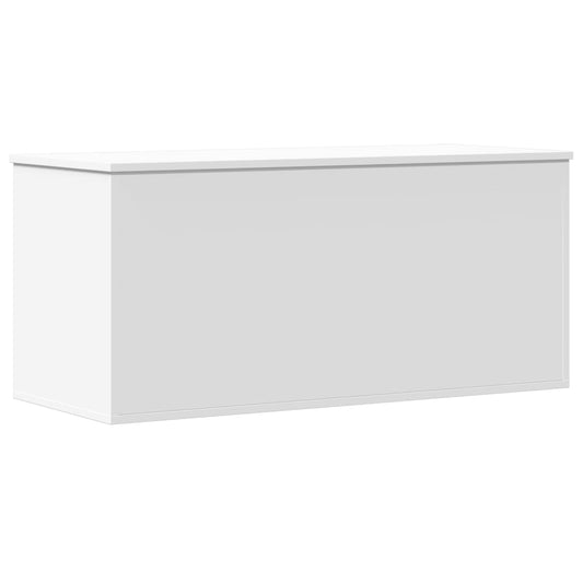 Úložný Box Bílý 100 X 42 X 46 Cm Kompozitní Dřevo