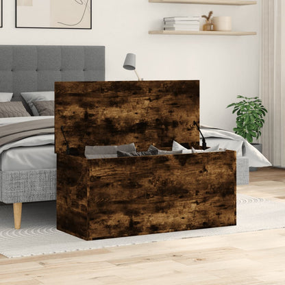 Úložný Box Kouřový Dub 100 X 42 X 46 Cm Kompozitní Dřevo