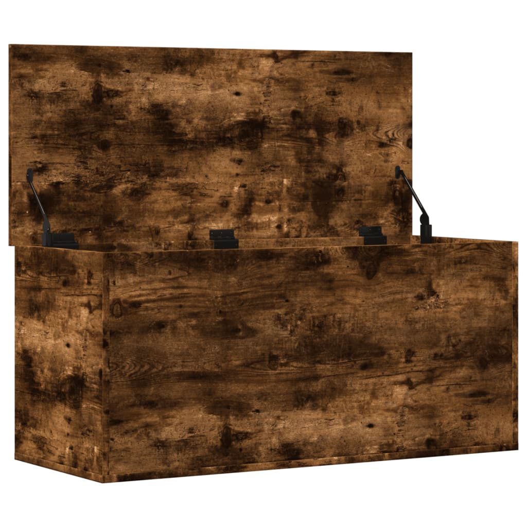 Úložný Box Kouřový Dub 100 X 42 X 46 Cm Kompozitní Dřevo