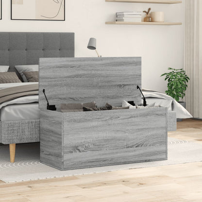 Úložný Box Šedý Sonoma 100 X 42 X 46 Cm Kompozitní Dřevo