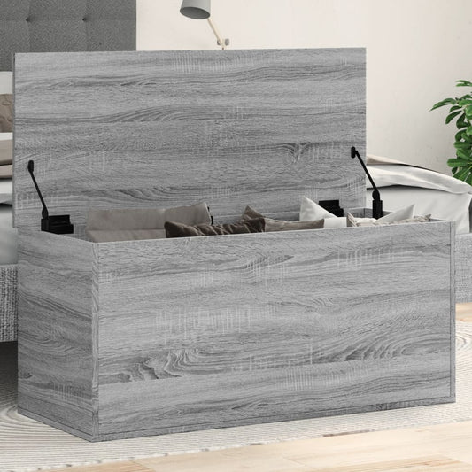 Úložný Box Šedý Sonoma 100 X 42 X 46 Cm Kompozitní Dřevo