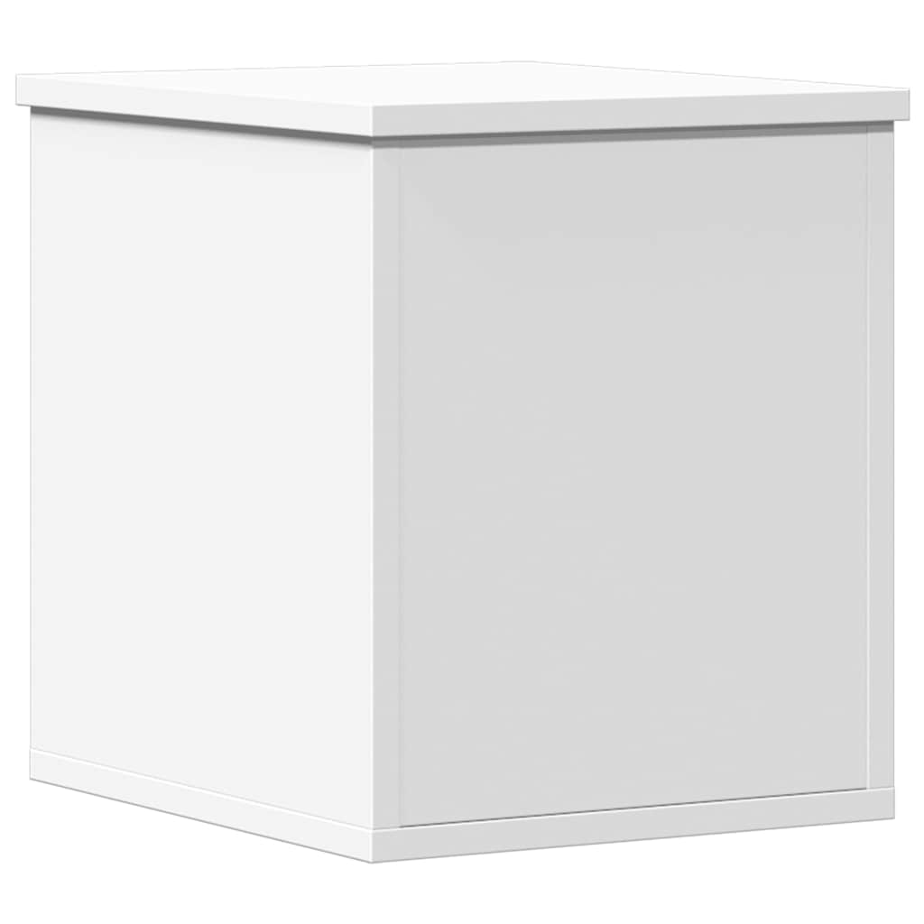 Úložný Box Bílý 30 X 35 X 35 Cm Kompozitní Dřevo