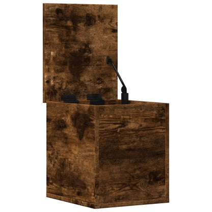Úložný Box Kouřový Dub 30 X 35 X 35 Cm Kompozitní Dřevo