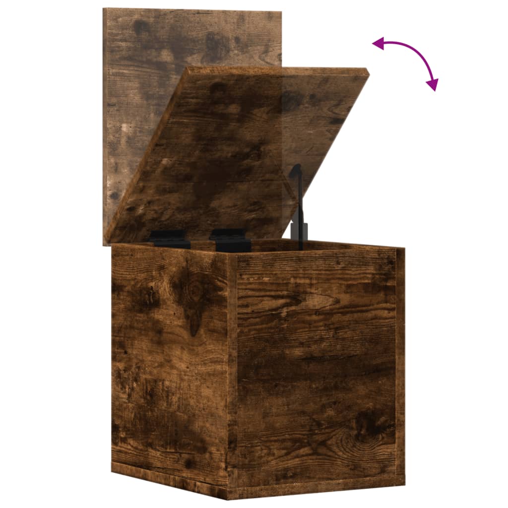 Úložný Box Kouřový Dub 30 X 35 X 35 Cm Kompozitní Dřevo