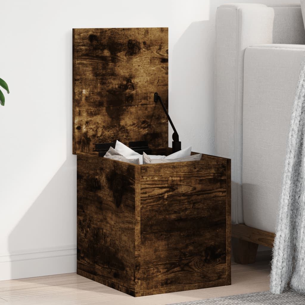 Úložný Box Kouřový Dub 30 X 35 X 35 Cm Kompozitní Dřevo