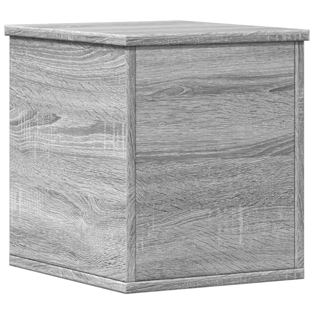 Úložný Box Šedý Sonoma 30 X 35 X 35 Cm Kompozitní Dřevo