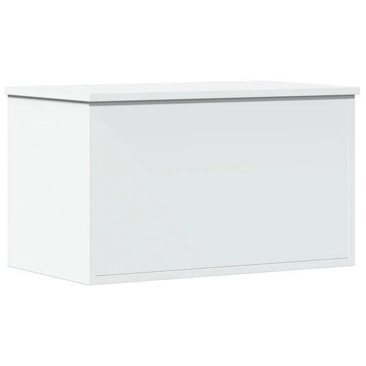 Úložný Box Bílý 60 X 35 X 35 Cm Kompozitní Dřevo