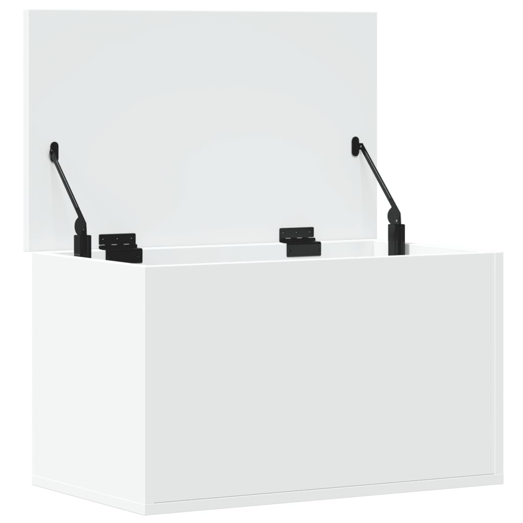 Úložný Box Bílý 60 X 35 X 35 Cm Kompozitní Dřevo