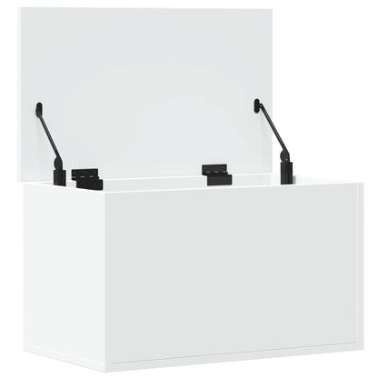 Úložný Box Bílý 60 X 35 X 35 Cm Kompozitní Dřevo