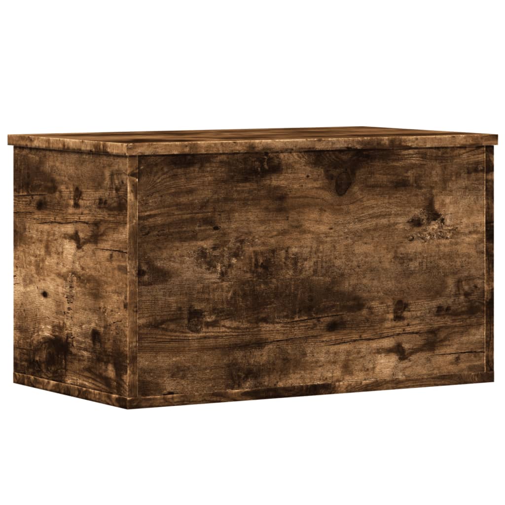 Úložný Box Kouřový Dub 60 X 35 X 35 Cm Kompozitní Dřevo