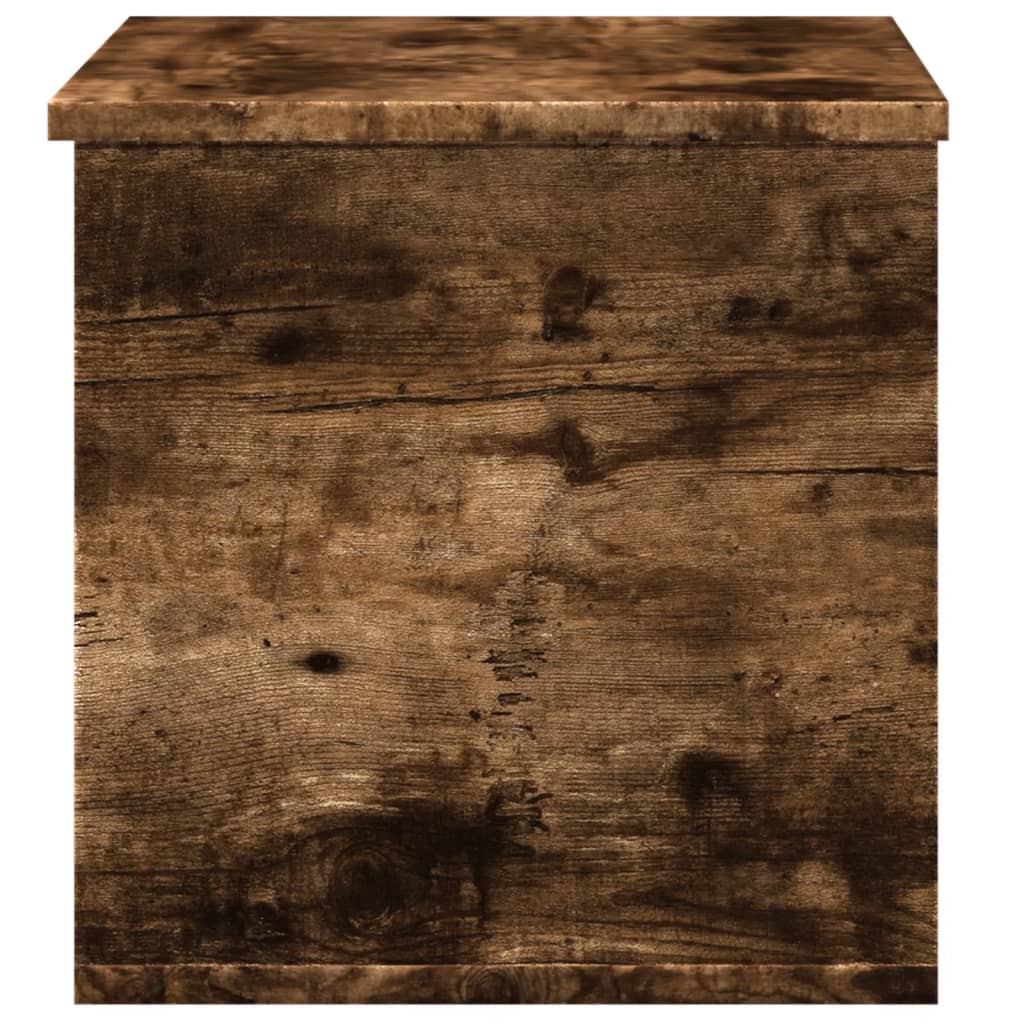 Úložný Box Kouřový Dub 60 X 35 X 35 Cm Kompozitní Dřevo