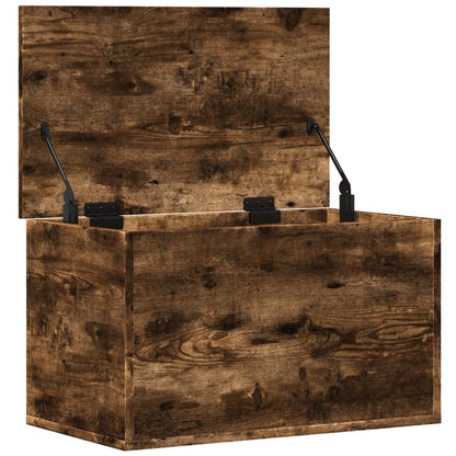 Úložný Box Kouřový Dub 60 X 35 X 35 Cm Kompozitní Dřevo