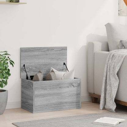 Úložný Box Šedý Sonoma 60 X 35 X 35 Cm Kompozitní Dřevo