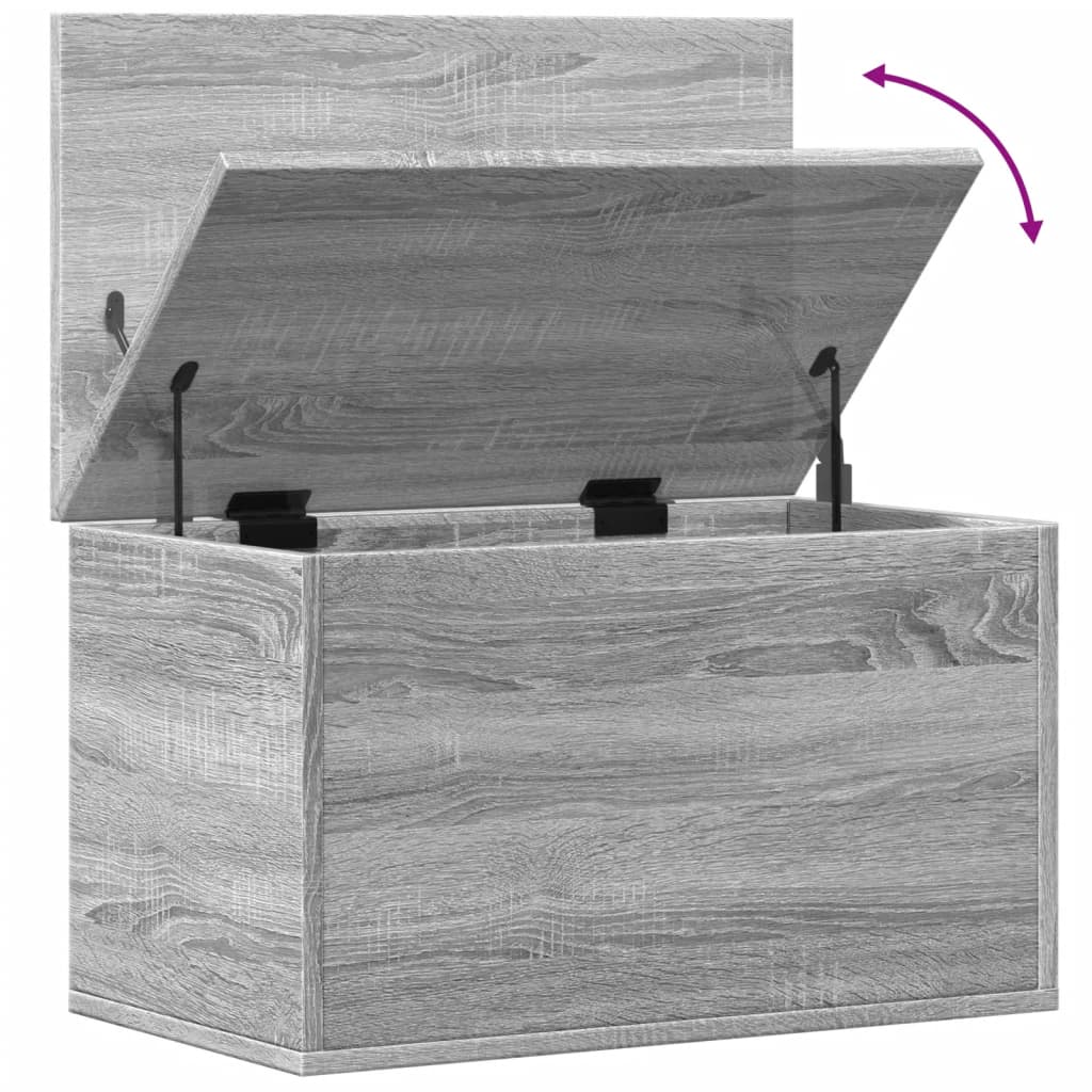 Úložný Box Šedý Sonoma 60 X 35 X 35 Cm Kompozitní Dřevo