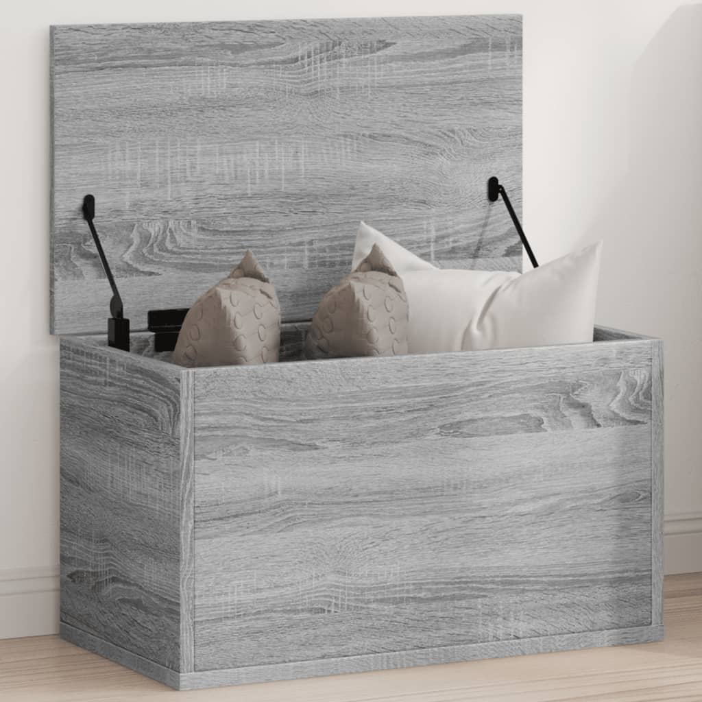 Úložný Box Šedý Sonoma 60 X 35 X 35 Cm Kompozitní Dřevo