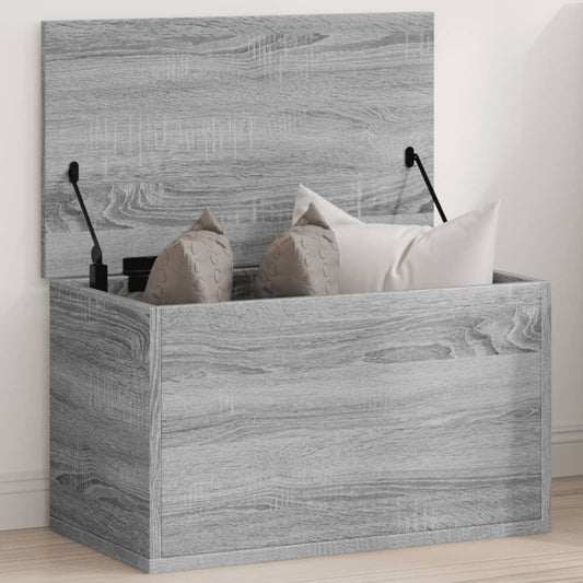 Úložný Box Šedý Sonoma 60 X 35 X 35 Cm Kompozitní Dřevo