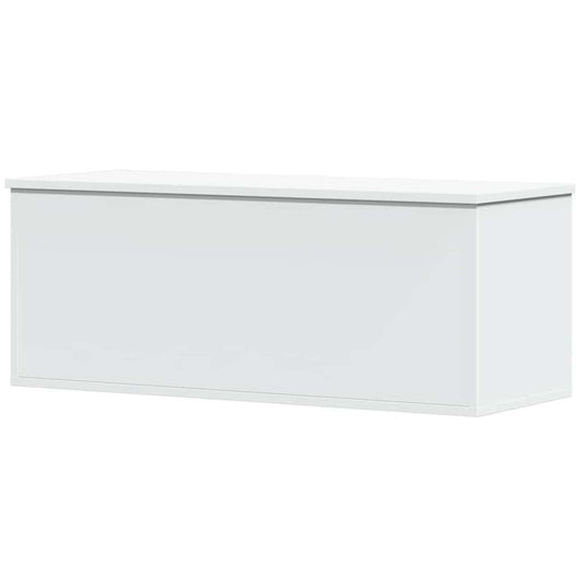Úložný Box Bílý 90 X 35 X 35 Cm Kompozitní Dřevo