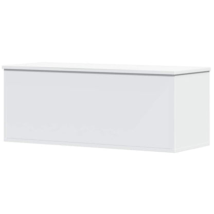 Úložný Box Bílý 90 X 35 X 35 Cm Kompozitní Dřevo