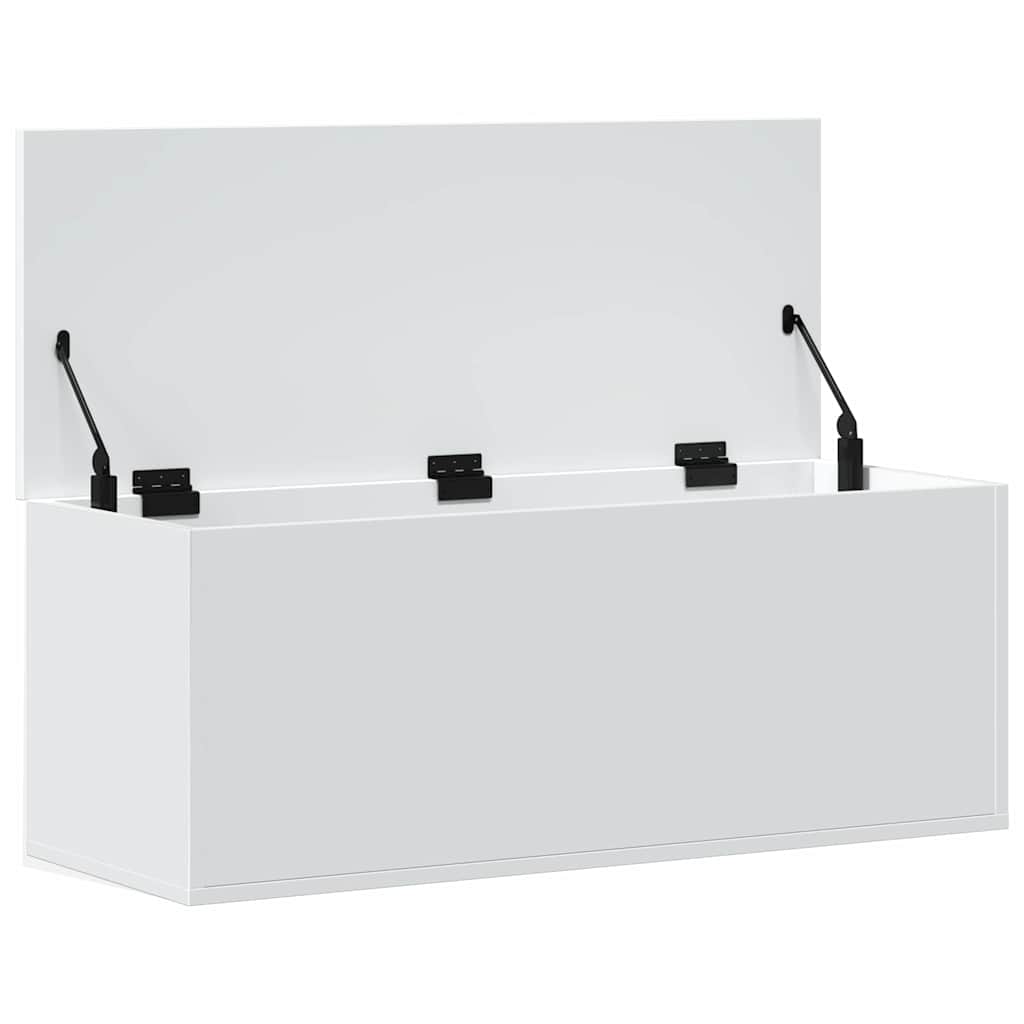 Úložný Box Bílý 90 X 35 X 35 Cm Kompozitní Dřevo