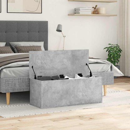 Úložný Regál Betonově Šedý 90 X 35 X 35 Cm Kompozitní Dřevo