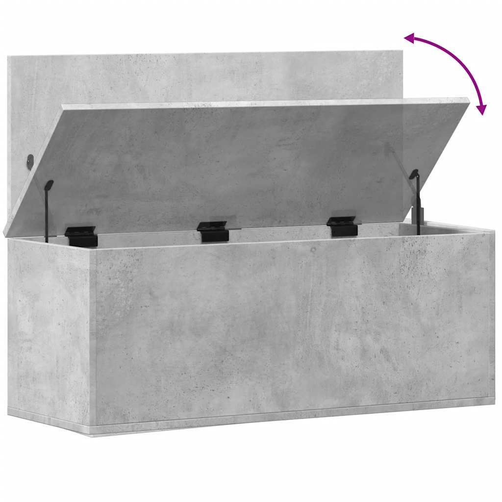 Úložný Regál Betonově Šedý 90 X 35 X 35 Cm Kompozitní Dřevo