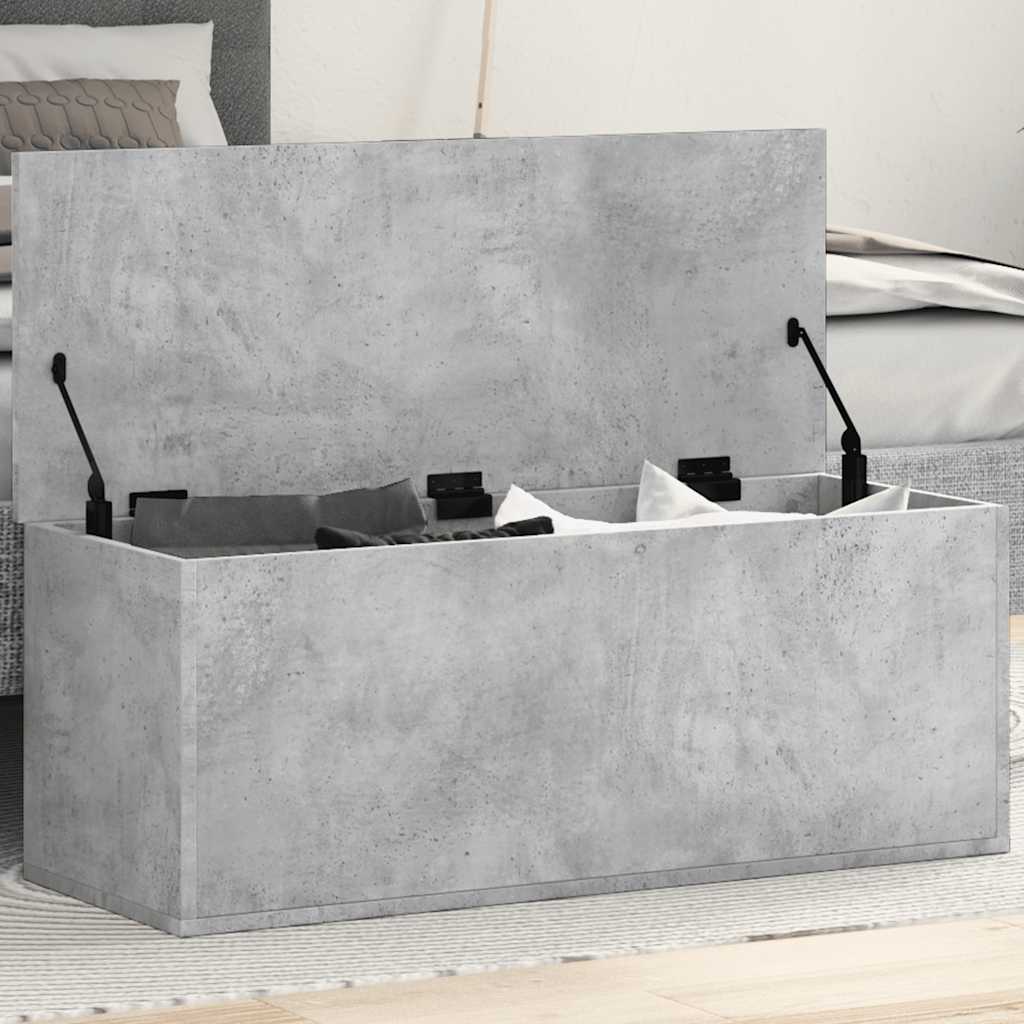 Úložný Regál Betonově Šedý 90 X 35 X 35 Cm Kompozitní Dřevo