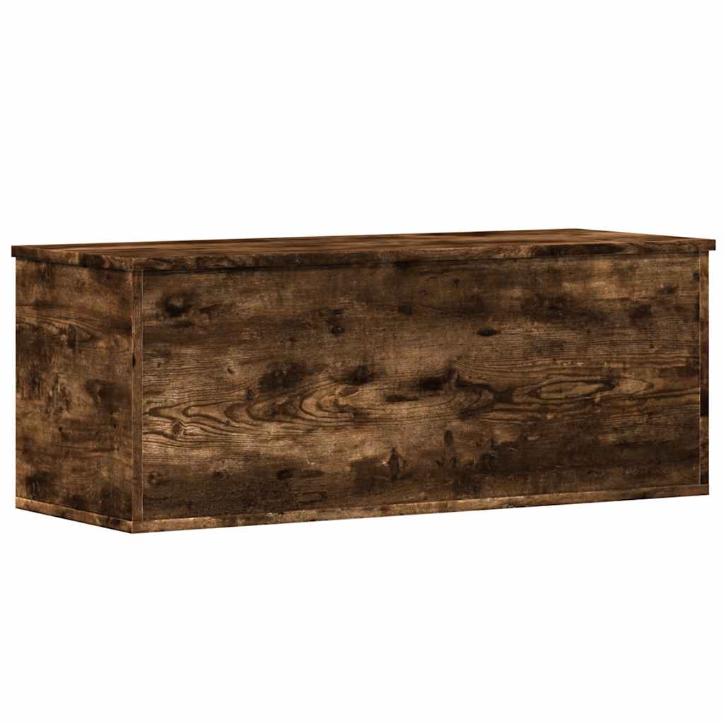 Úložný Box Kouřový Dub 90 X 35 X 35 Cm Kompozitní Dřevo