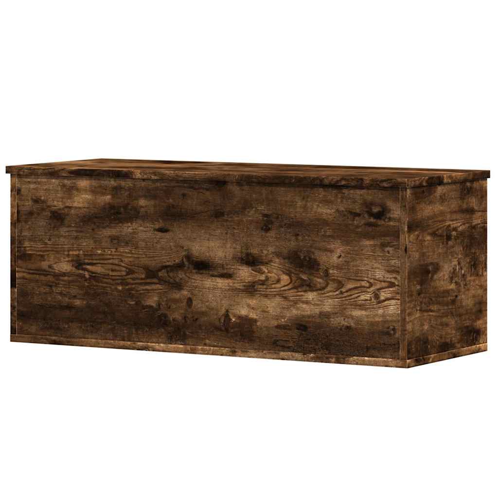 Úložný Box Kouřový Dub 90 X 35 X 35 Cm Kompozitní Dřevo