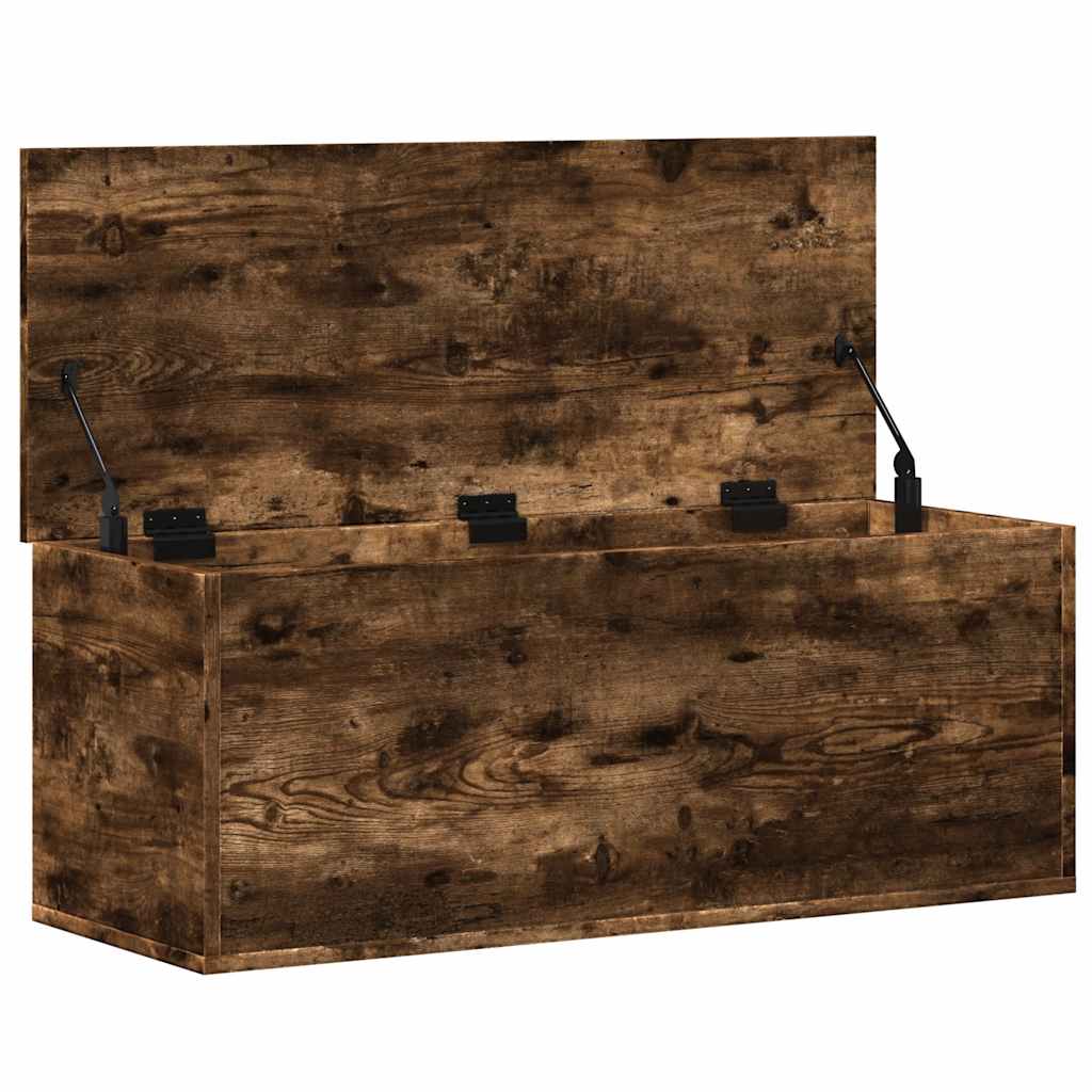 Úložný Box Kouřový Dub 90 X 35 X 35 Cm Kompozitní Dřevo