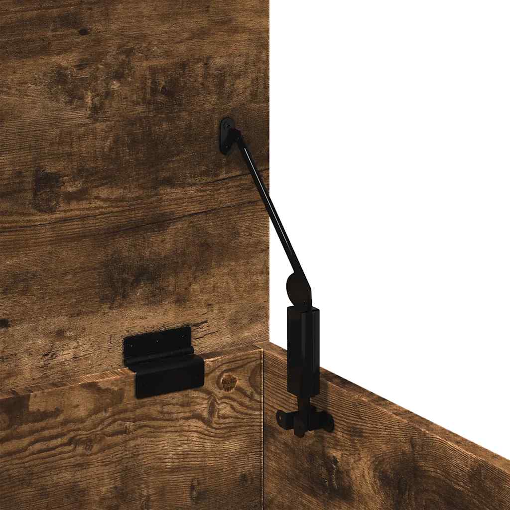 Úložný Box Kouřový Dub 90 X 35 X 35 Cm Kompozitní Dřevo