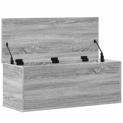 Úložný Box Šedý Sonoma 90 X 35 X 35 Cm Kompozitní Dřevo