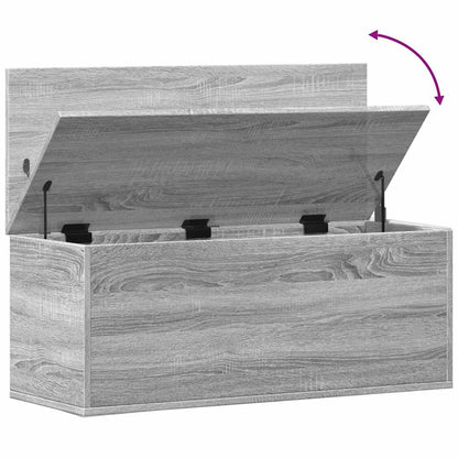Úložný Box Šedý Sonoma 90 X 35 X 35 Cm Kompozitní Dřevo