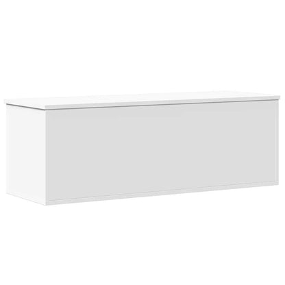 Úložný Box Bílý 102 X 35 X 35 Cm Kompozitní Dřevo