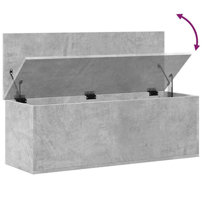 Úložný Regál Betonově Šedý 102 X 35 X 35 Cm Kompozitní Dřevo
