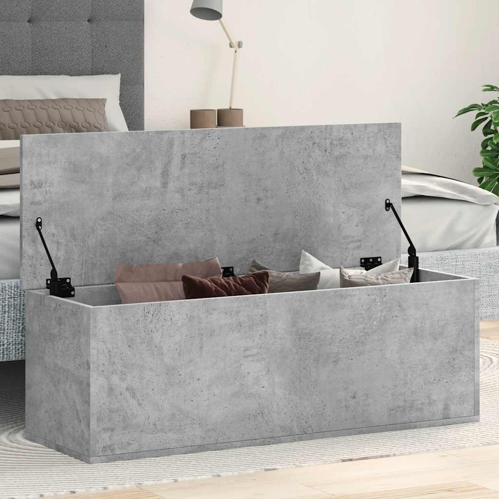 Úložný Regál Betonově Šedý 102 X 35 X 35 Cm Kompozitní Dřevo