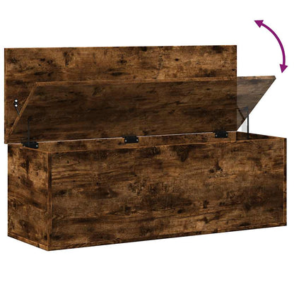 Úložný Box Kouřový Dub 102 X 35 X 35 Cm Kompozitní Dřevo