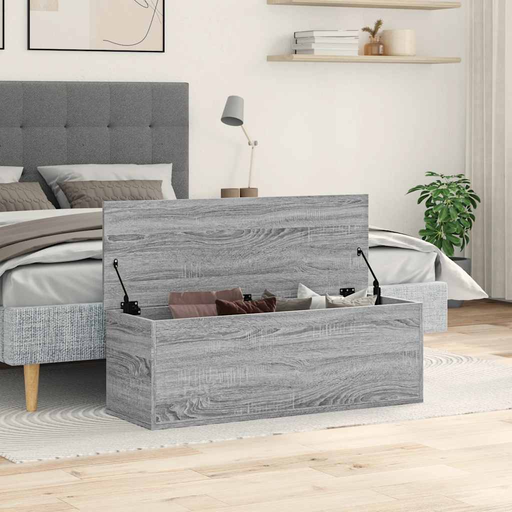 Úložný Box Šedý Sonoma 102 X 35 X 35 Cm Kompozitní Dřevo