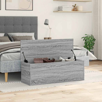 Úložný Box Šedý Sonoma 102 X 35 X 35 Cm Kompozitní Dřevo