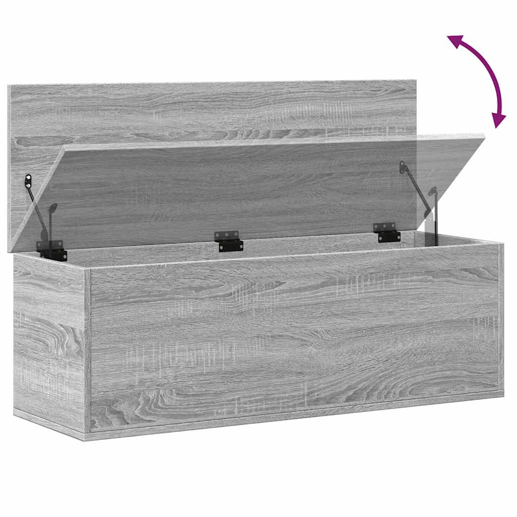 Úložný Box Šedý Sonoma 102 X 35 X 35 Cm Kompozitní Dřevo
