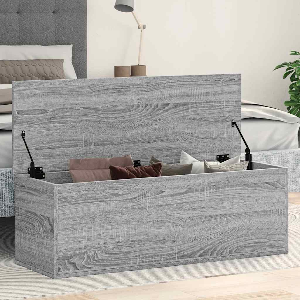 Úložný Box Šedý Sonoma 102 X 35 X 35 Cm Kompozitní Dřevo