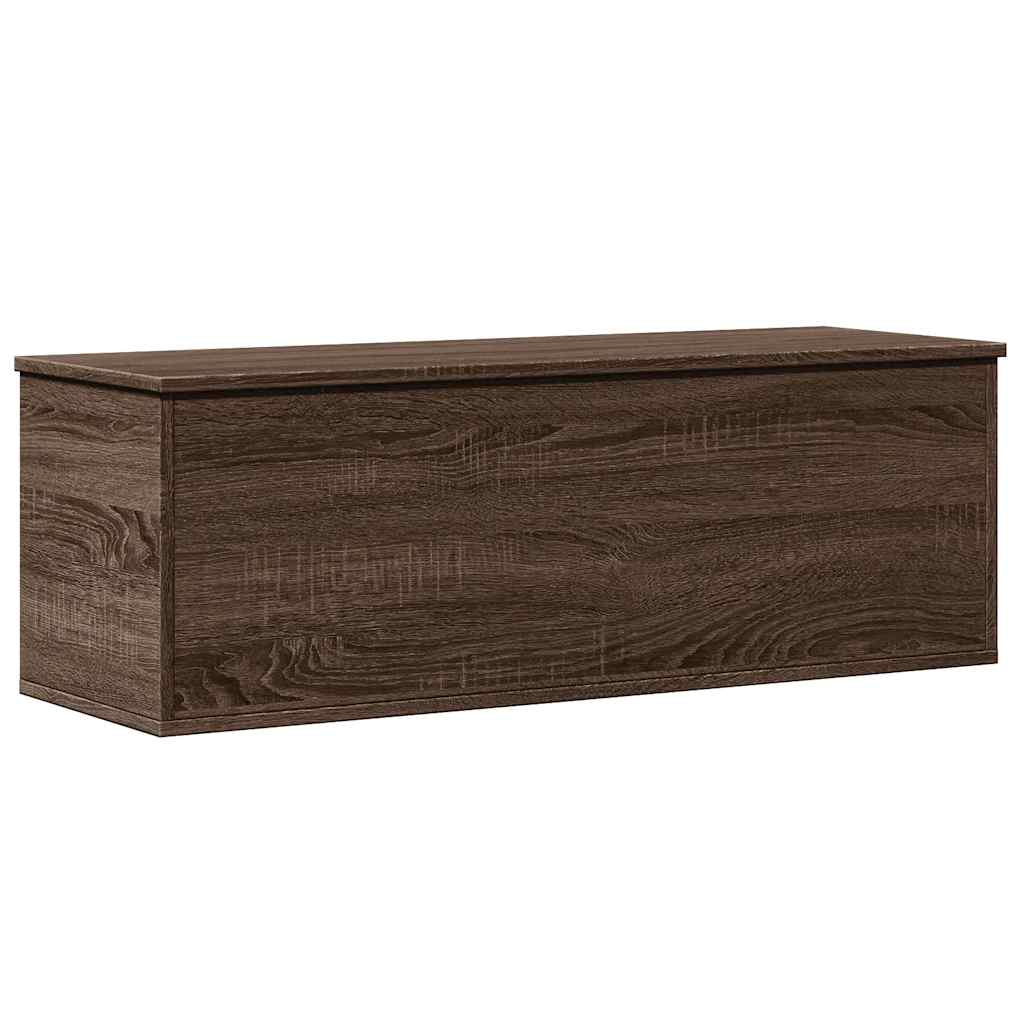 Úložný Box Hnědý Dub 102 X 35 X 35 Cm Kompozitní Dřevo