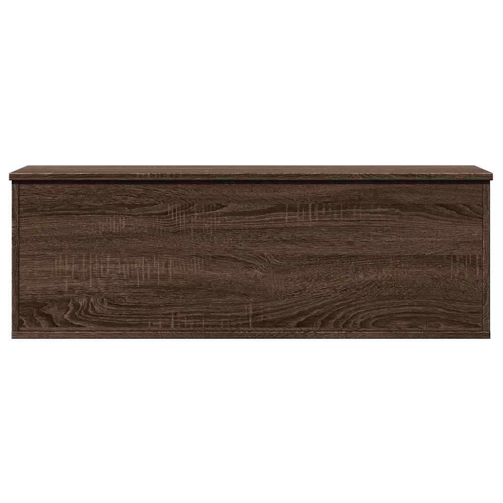 Úložný Box Hnědý Dub 102 X 35 X 35 Cm Kompozitní Dřevo