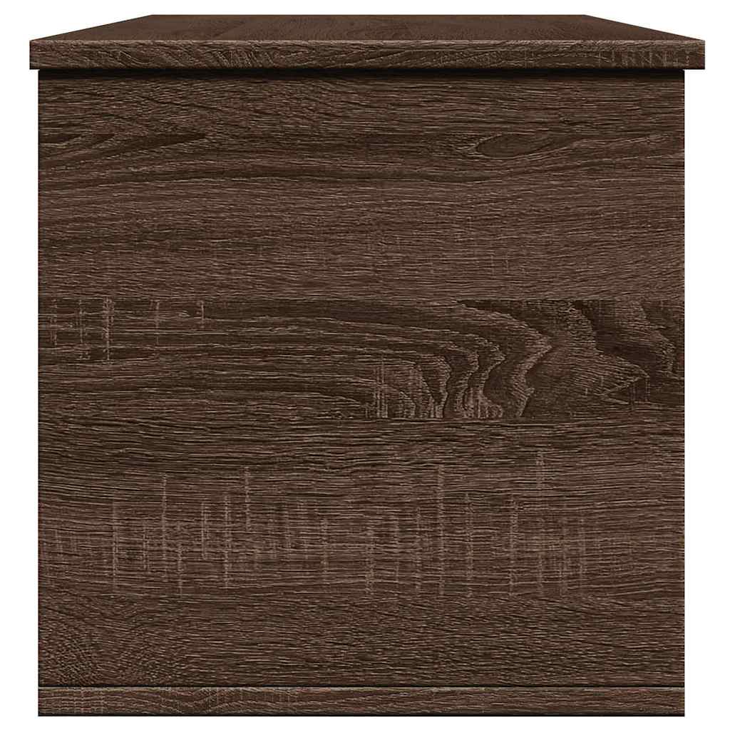 Úložný Box Hnědý Dub 102 X 35 X 35 Cm Kompozitní Dřevo