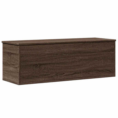 Úložný Box Hnědý Dub 102 X 35 X 35 Cm Kompozitní Dřevo