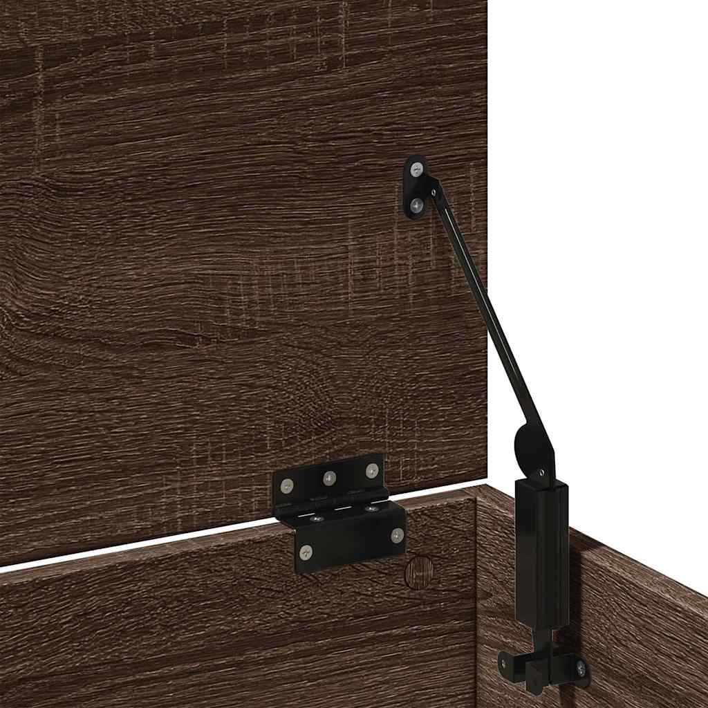 Úložný Box Hnědý Dub 102 X 35 X 35 Cm Kompozitní Dřevo